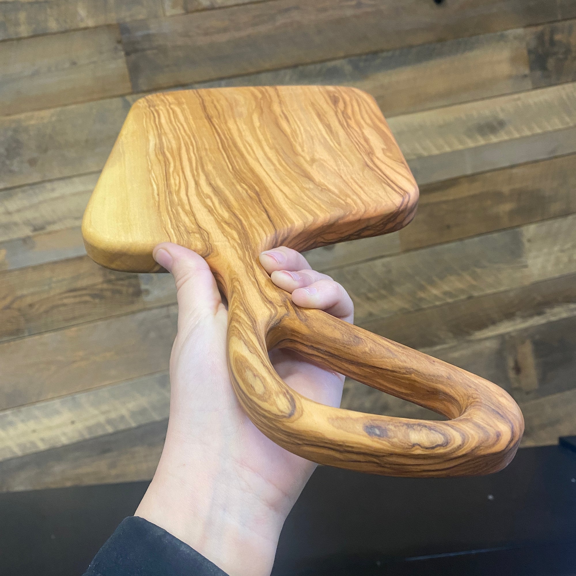 Olive Wood Serving Board with Handle